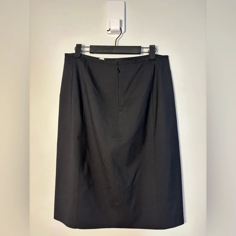 J. Crew Black Classic Pencil Skirt